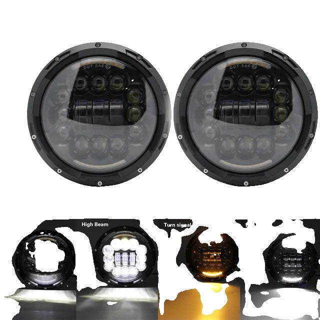 LED Koplamp, Hoog/Laag Licht, Geschikt voor Jeep Wrangler Jk tj Cj Vaz 2121 Lada Niva 4X4