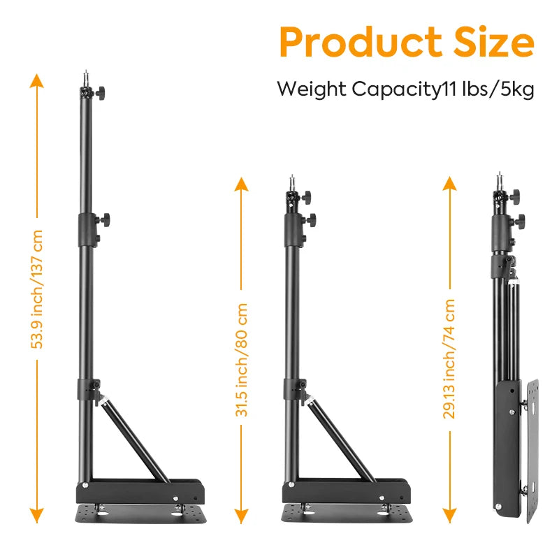 Fotostudio Wandmontage Boom Arm, 180º Flexibele Rotatie, Ondersteuning voor Camera, Microfoon, Softbox