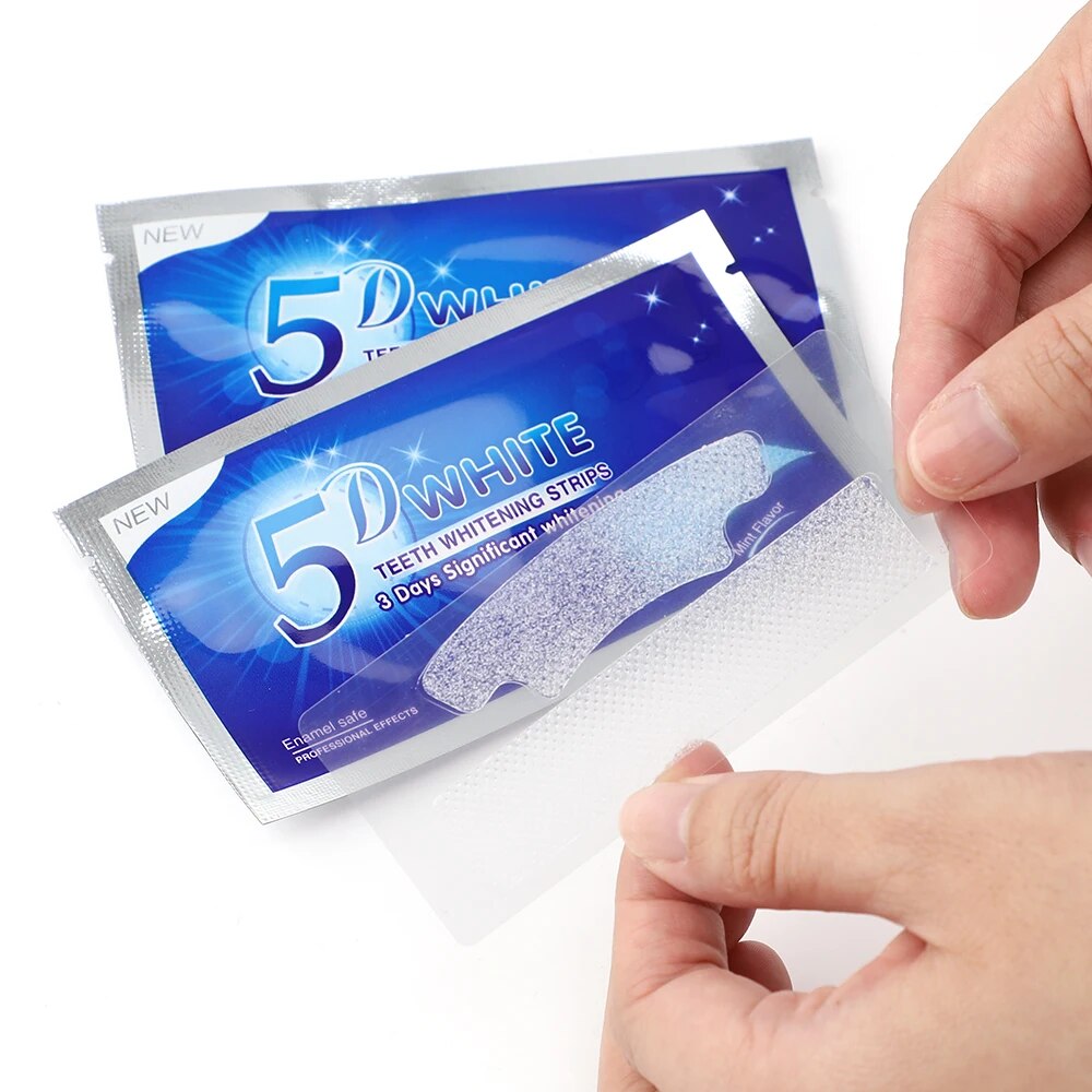 Tandenbleekstrips, 5D-gel, tandheelkundige kitTandenbleken, 5D-technologie, professionele resultaten