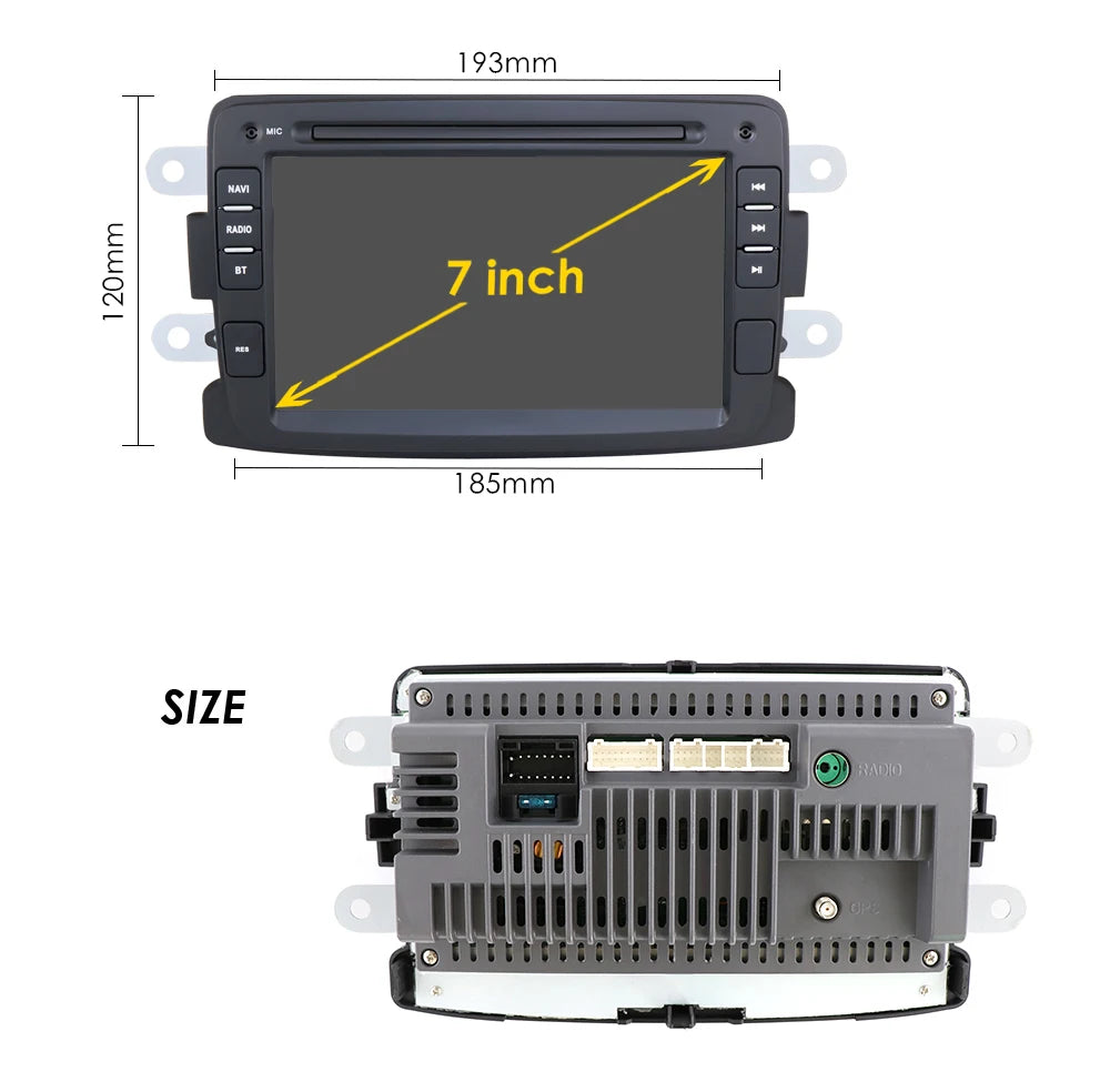 Renault Logan Dacia Duster Sandero Captur Lada Xray 2 Android 12 Auto Multimedia Speler, Carplay, Bluetooth GPS