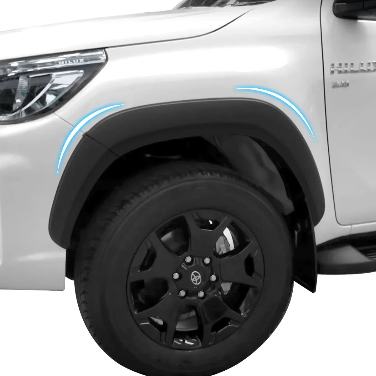 Auto Styling Spatbordverbreders, Passend voor Toyota Hilux Revo, Inclusief Modderbeschermers