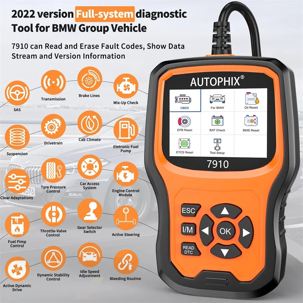 OBD2 Diagnostisch Gereedschap, BMW TPMS Reset, Alle Systeem Diagnostische Gereedschappen