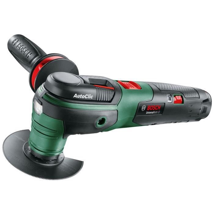 Bosch - Universalmulti 12 draadloze multifunctionele tool (geleverd met een 12V -2.5Ah + oplader batterij)