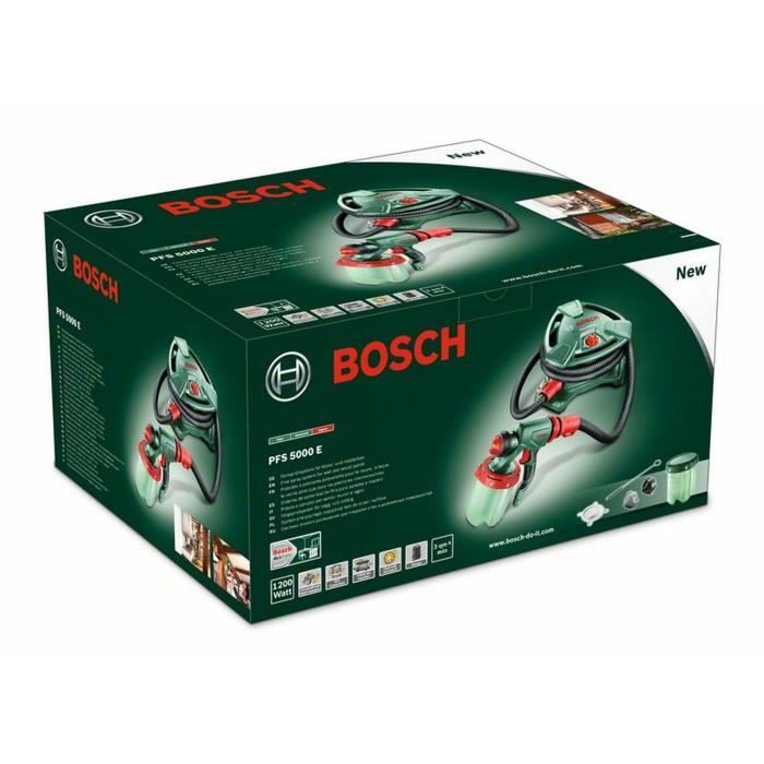 BOSCH Verfspuit PFS 5000 E - 1200 W - Doorstroomsnelheid: 500 ml / min