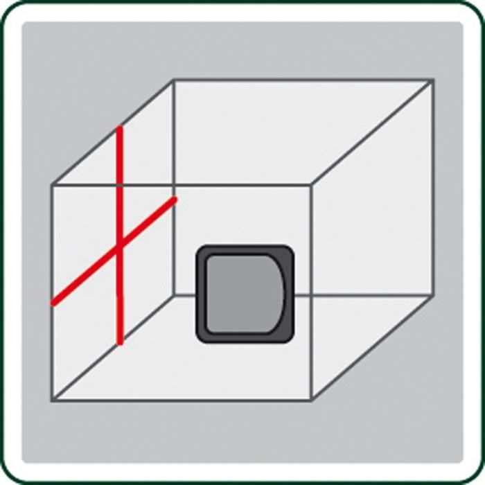 Laserlijnen Bosch - Quigo (geleverd met universele tang MM2, snelbevestigingsadapter en 2 AAA-batterijen)