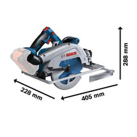 Cirkelzaag Bosch Professional GKS 18V + 2 batterijen 5.5Ah Procore 18V + oplader