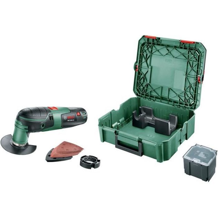 BOSCH multitool - PMF 2000 + 1 Systembox gereedschapskoffer + Accessoires