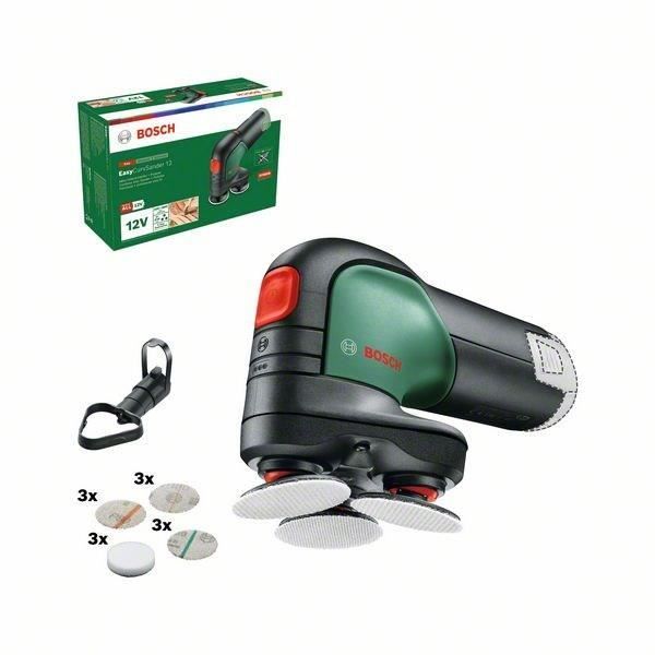 Bosch EasyCurvsander 12 PowerForall Bosch EasyCurvsander (zonder batterij, met 3 polishing sponzen, 9 schuurmiddelen + Push stofzuiger)