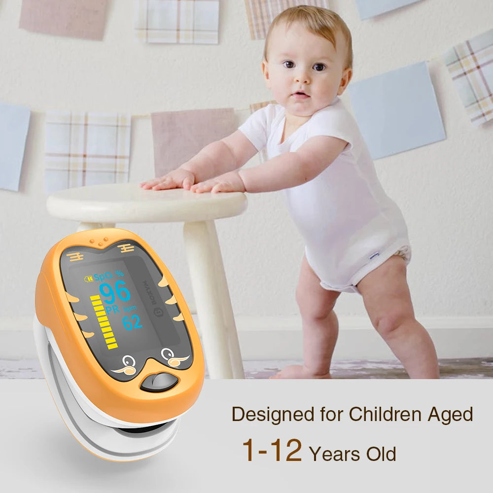 Baby Vinger-pulsoximeter, Gebruik voor kinderen, OLED Scherm