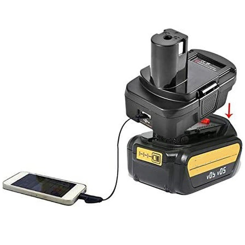 RYOBI 18V batterijconverteradapter - Dewalt/Milwaukee 20V Li-Ion Con