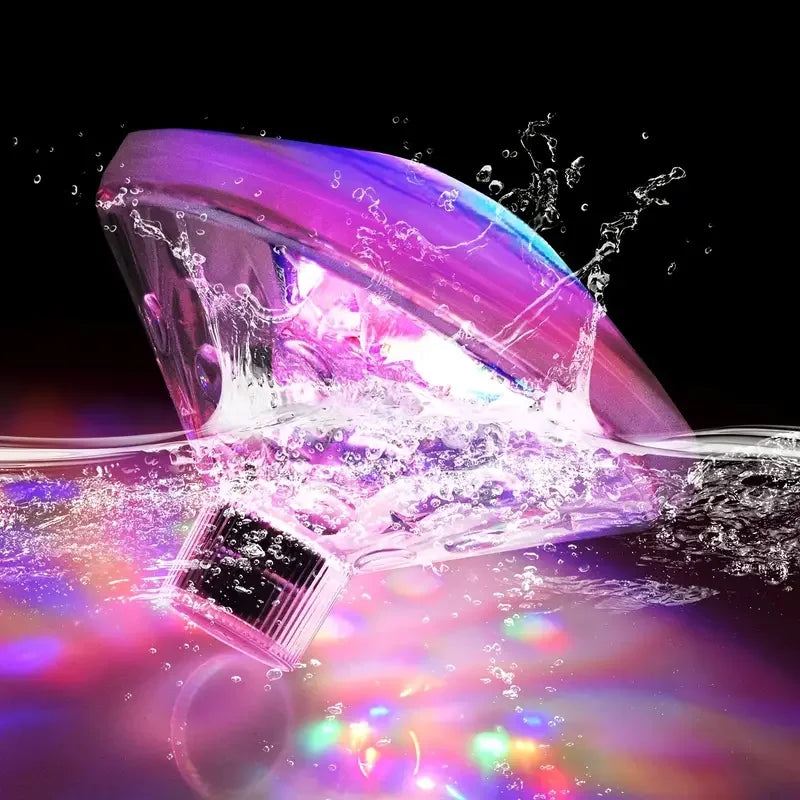 GlowFish | LED Schwimmende Unterwasserleuchte | Farbwechsel & Fischprojektion | IP67 Wasserdicht 2