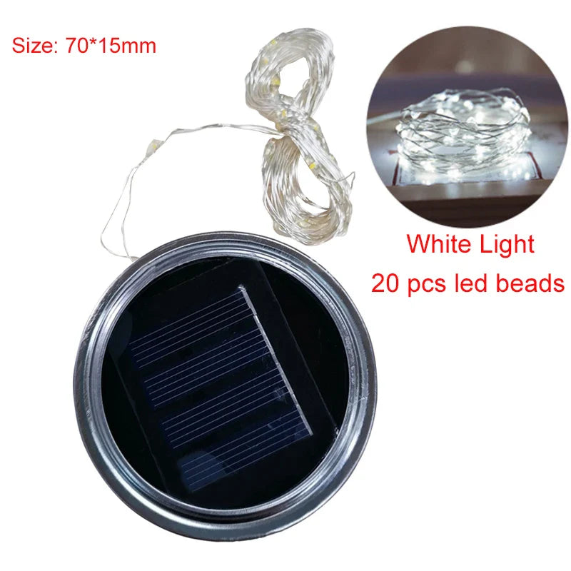 GlowJar Solar Deckellichter | Solarbetrieben | Warmweiße LED Lichterkette | Für Garten & Balkon 7