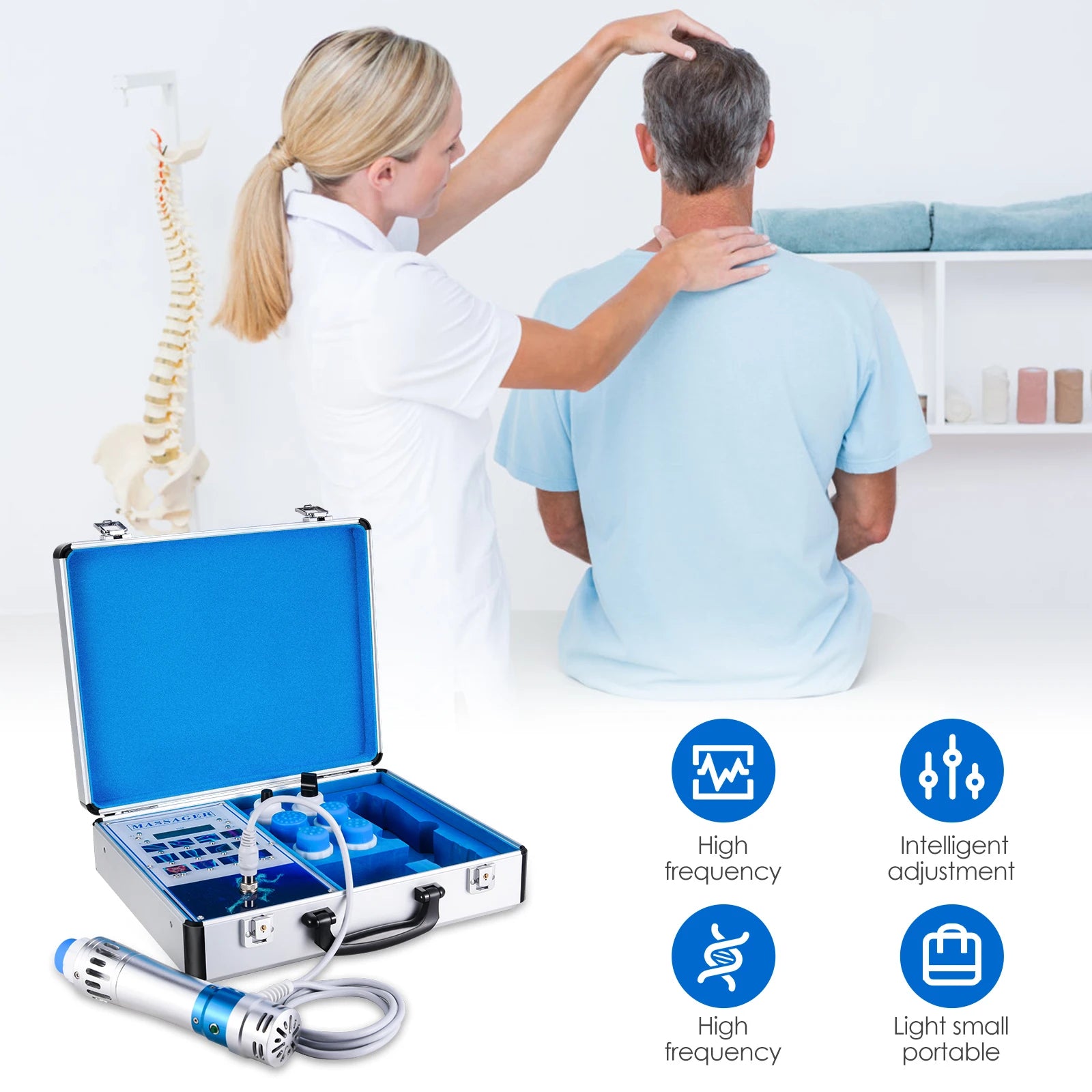 Shockwave Therapie Machine, Elektromagnetische Technologie, Spierontspanning