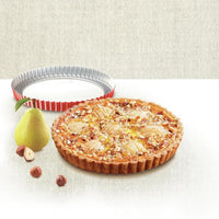 TEFAL Delibake pie plate in steel - Ø 30 cm - Red and gray - Removable bottom