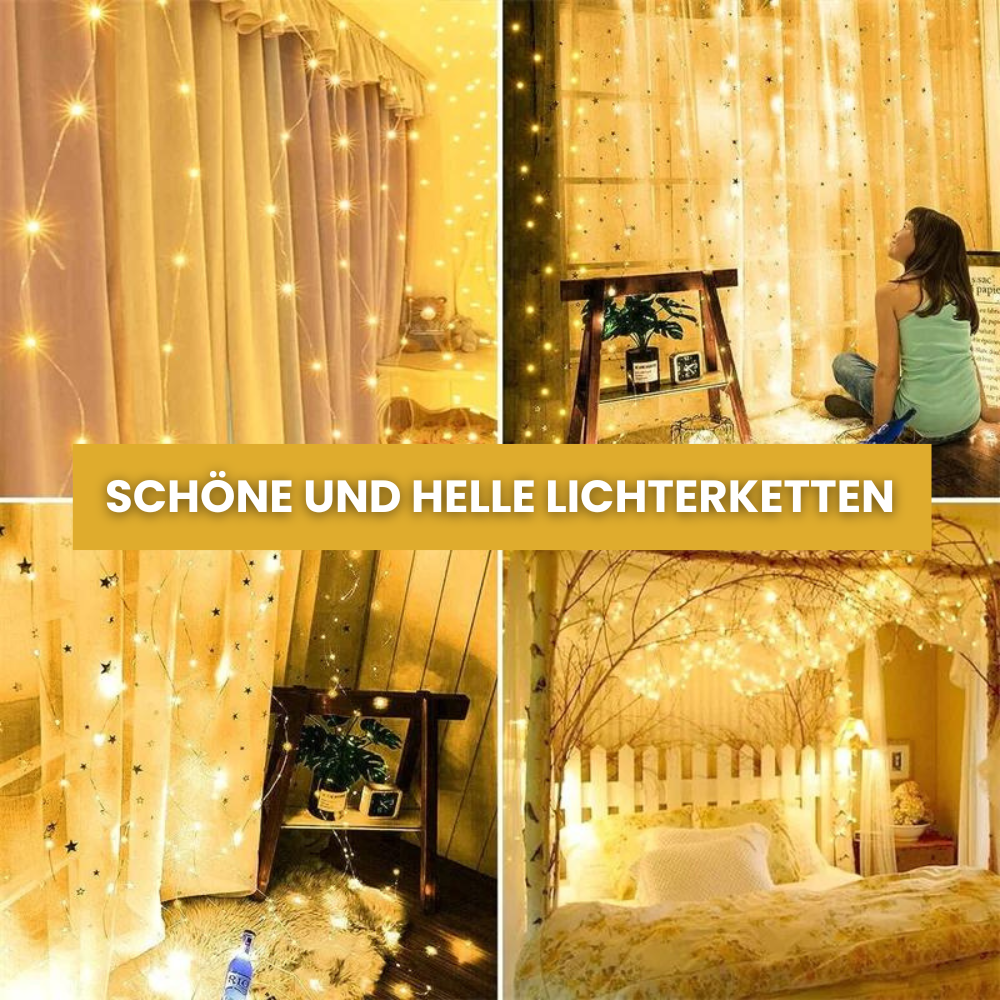 LED light chain for curtains with remote control 3