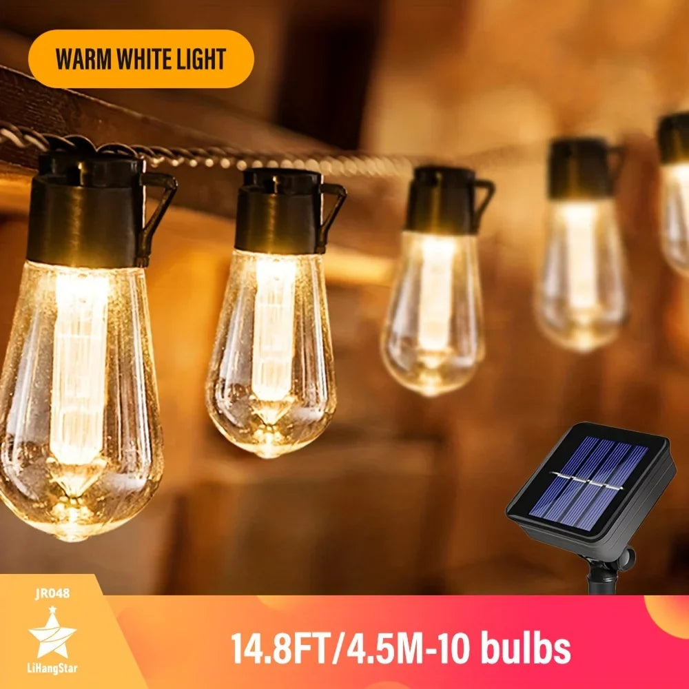 LumaTwist | Solar LED Lichterkette | Automatisches Ein- und Ausschalten | Wetterfest für Garten & Terrasse 7