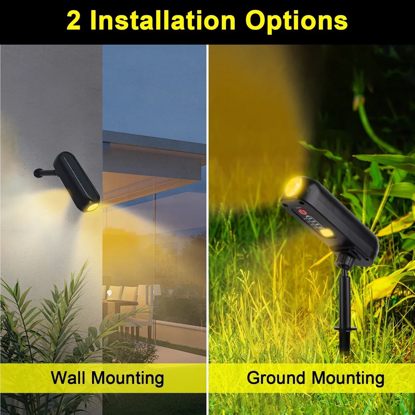 LumoGlow | LED Solarstrahler | 2-in-1 Lichtmodus | IP65 Wasserdicht 5