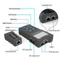 Netwerk PoE Checker, LCD Display, Loop Test Tool