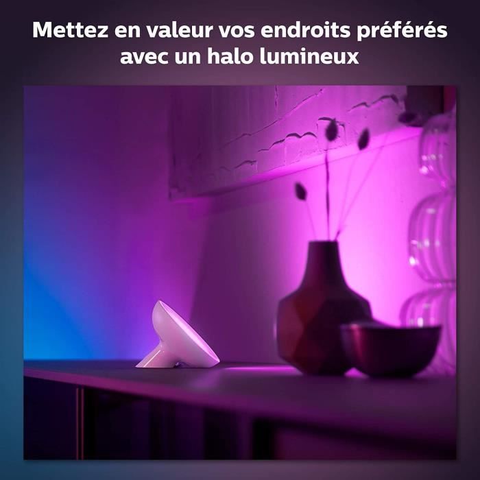 Philips Hue White & Color Ambiance, Bloom, Zwart, Bluetooth compatibel, werkt met Alexa, Google en Homekit