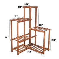 Houten Plantenstandaard, 6 lagen, binnen/buiten