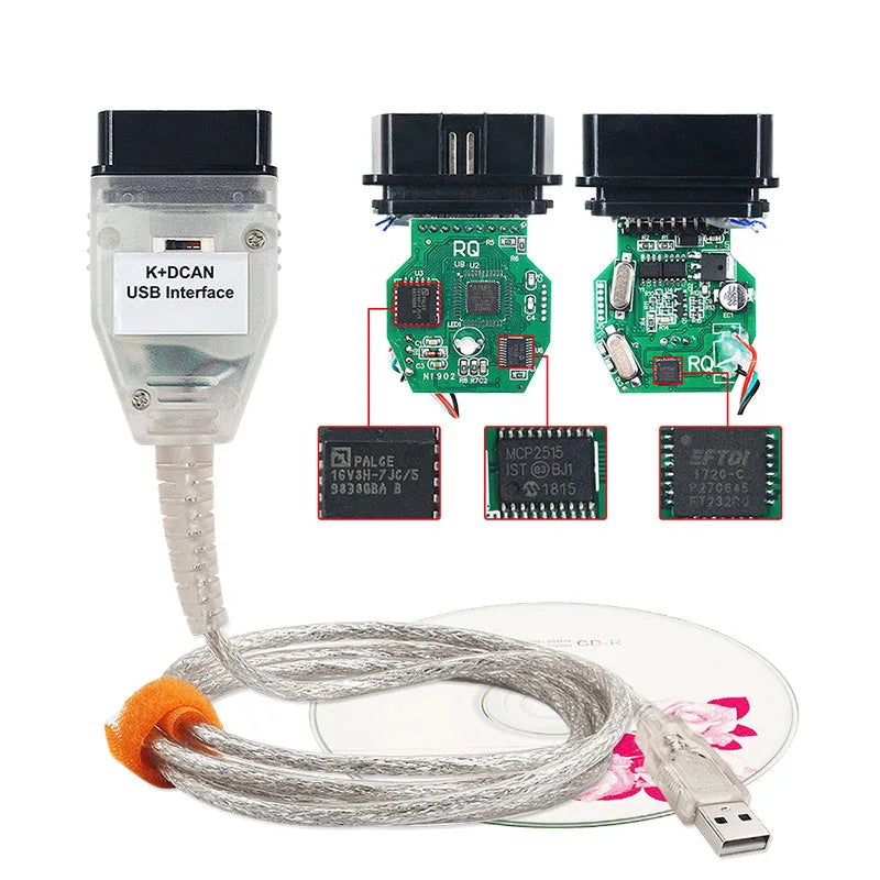 BMW K DCAN Kabel, Hoge Kwaliteit, OBD2 Diagnostische Scanner