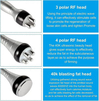 Lichaamsvermageringsmachine, Cavitatie Ultrasone Technologie, Radiofrequentie Anti-Rimpel Verjonging