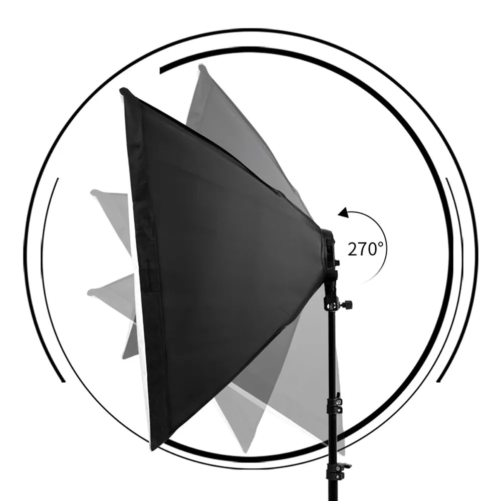 Fotografie Softbox Kit, 3 Softboxen, Boom Arm