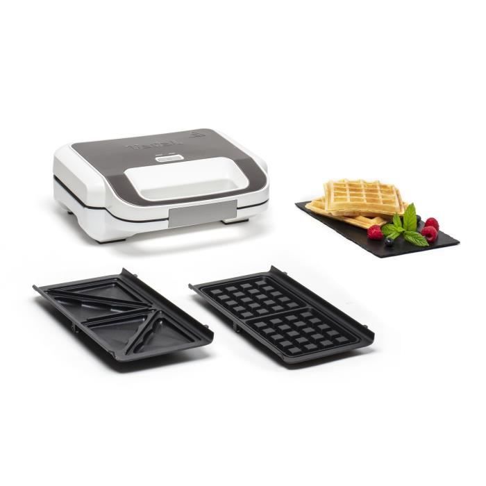 Tefal SW701110 SNACK XL Multifunctionele Croque apparaat, extra-warme en croques verwijderbare platen, verticale opslag