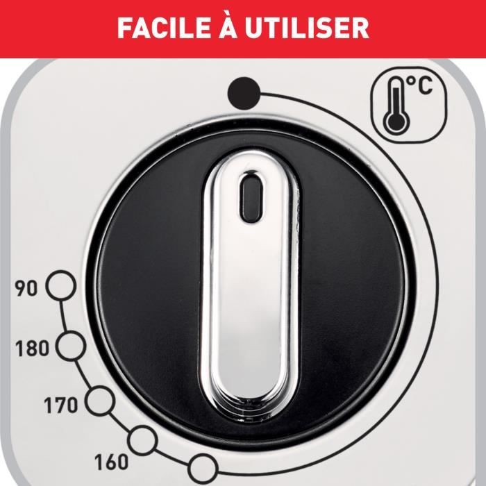 Tefal FR5111170 FilTra Pro Semi-Professionele Vet Inox & Ontwerp, 2400 W, 3 L (tot 4 p), gepatenteerd filter, thermostaat aanpassing