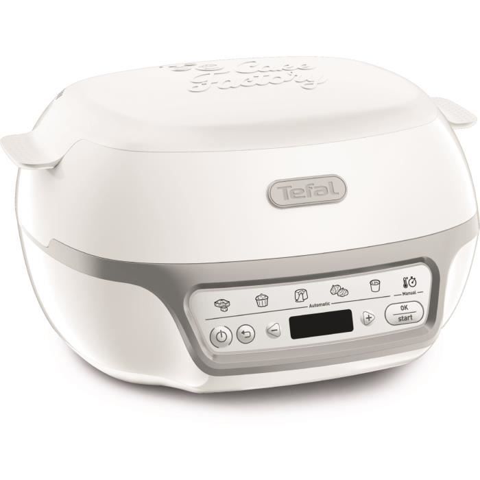 Tefal KD812110 Cake Factory Delights Zilveren Cake, 5 Auto Programma's + Handmatige modus, Accessoires, Toegewijze Toepassing