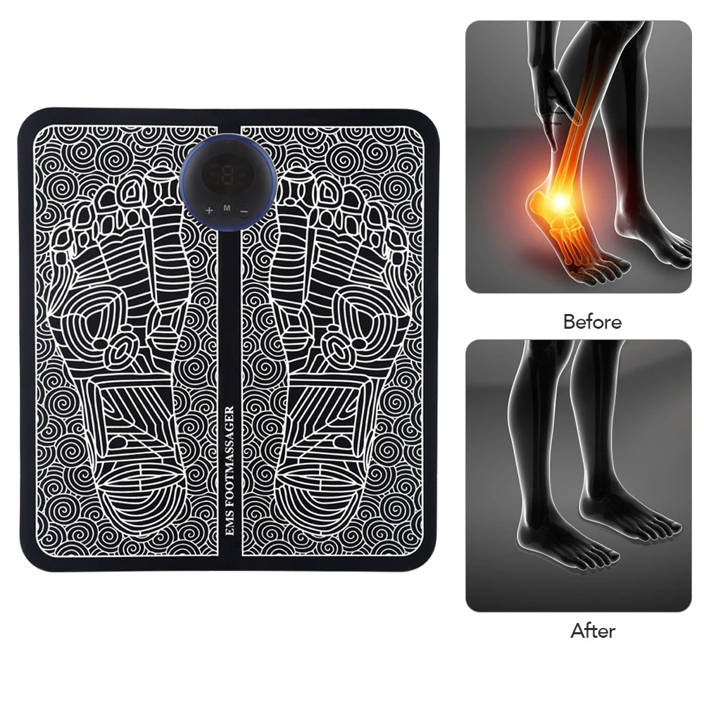 Foot Massage Mat, Electric EMS Technology, Relaxation and Pain Relief