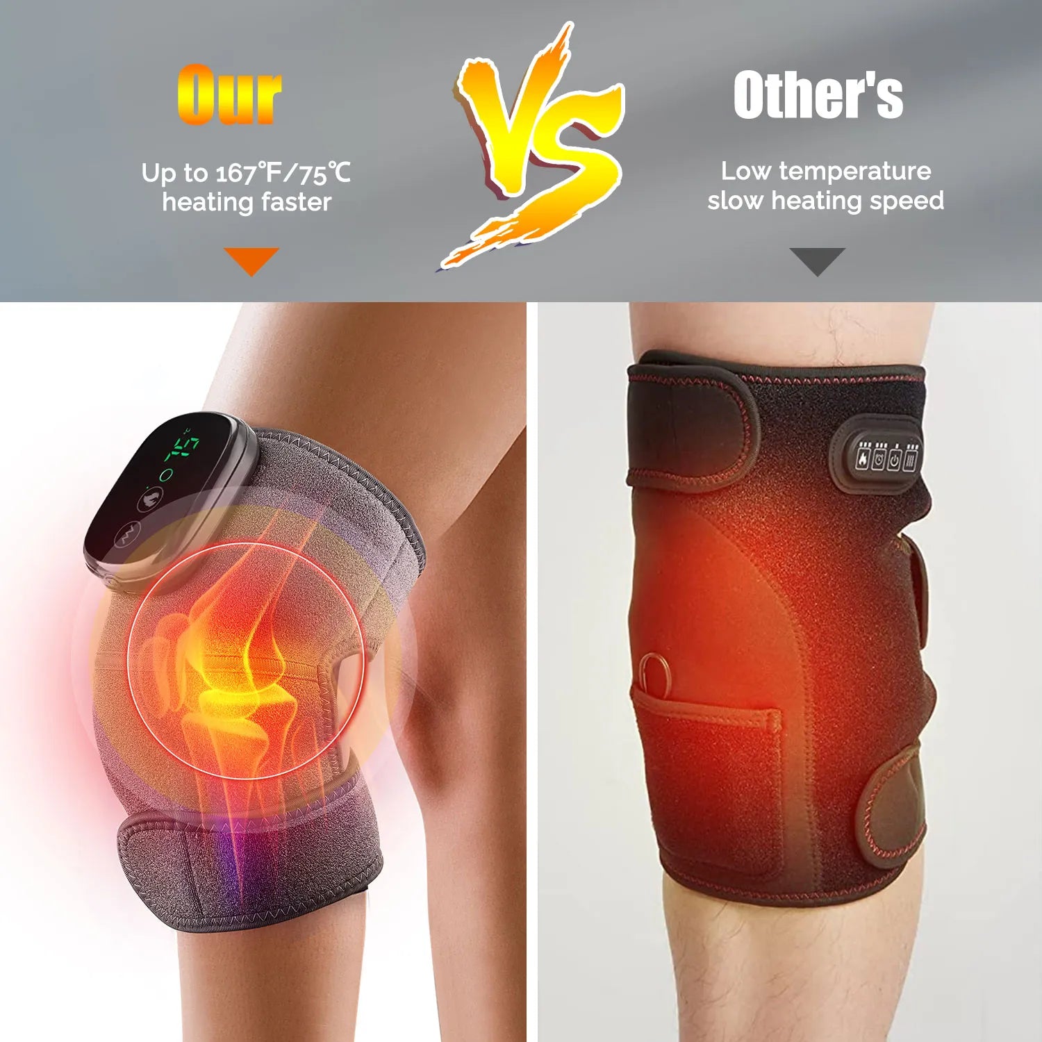 Knie Massager, 3 in 1, Verlichting van Artritis Pijn