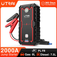 Jump Starter Power Bank, 2000A, Draagbare Oplader