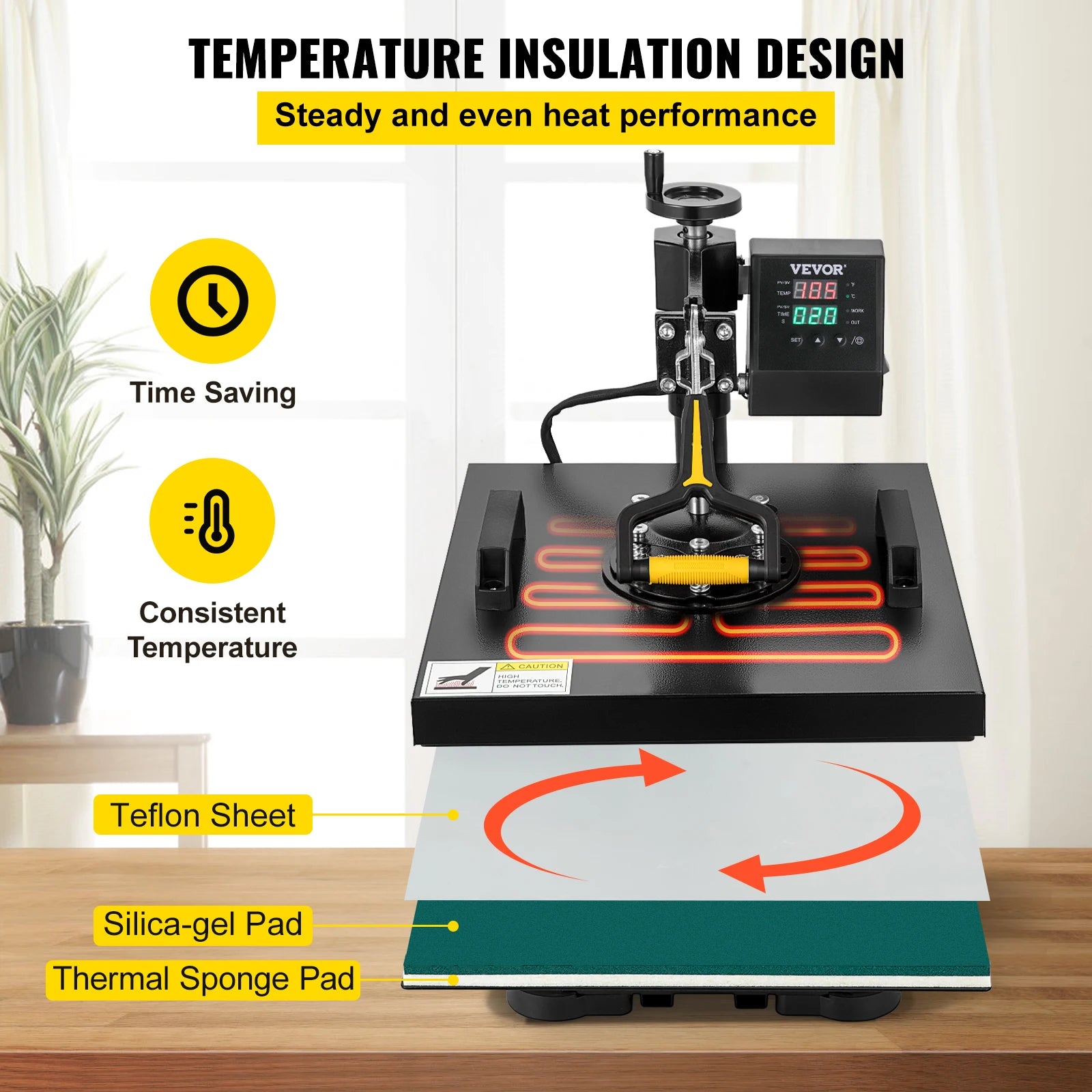 Hittepersmachine, 38*38CM, Multifunctioneel