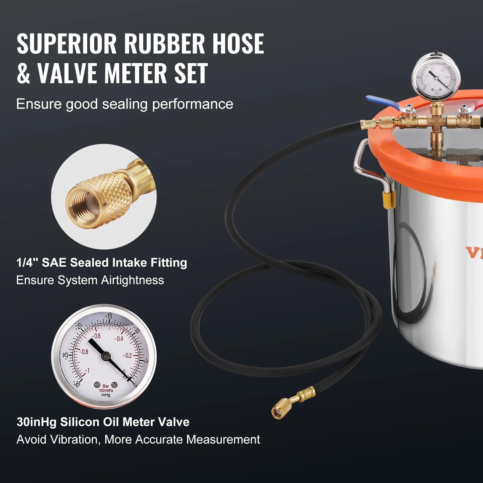 Vacuümpomp, enkeltraps, 5-gallon kamer