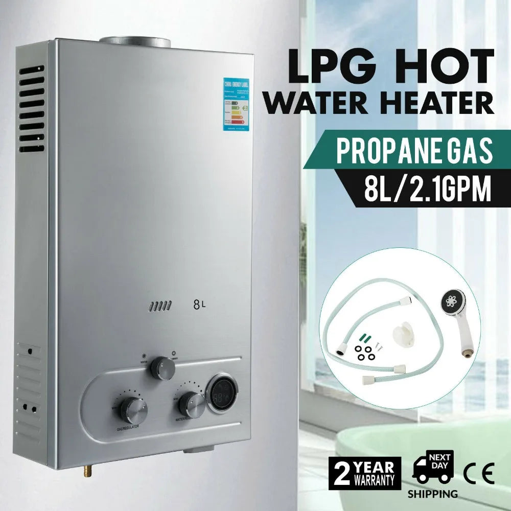 LPG Gas Propaan Warmwaterboiler, EU Verzending, Douche Accessoires