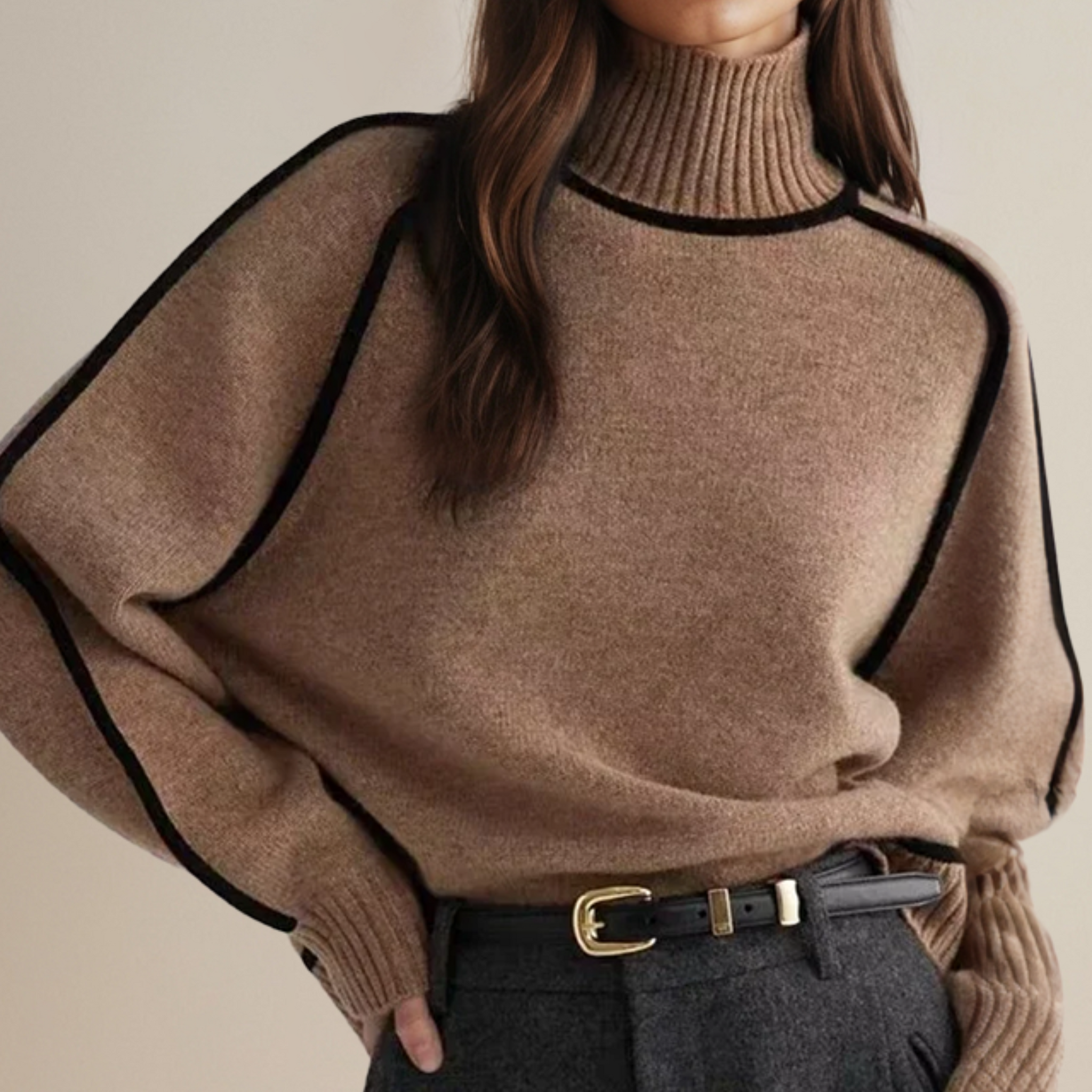 Vanessa™ Pullover mit Schildpatt-Ausschnitt
