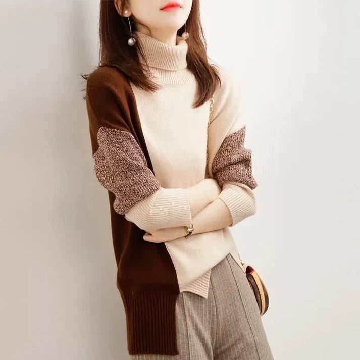 Wilhelmine | Damen Pullover mit hohem Hals