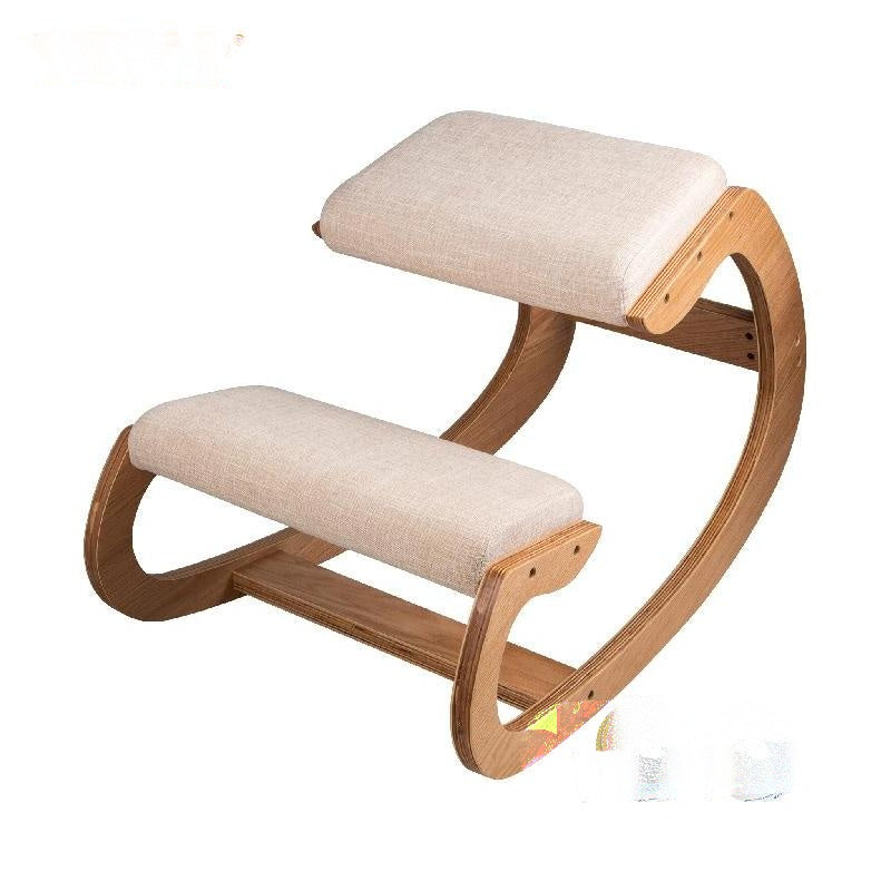 Ergonomische kniestoel, natuurlijk berkenhout, draagvermogen van 220lbs