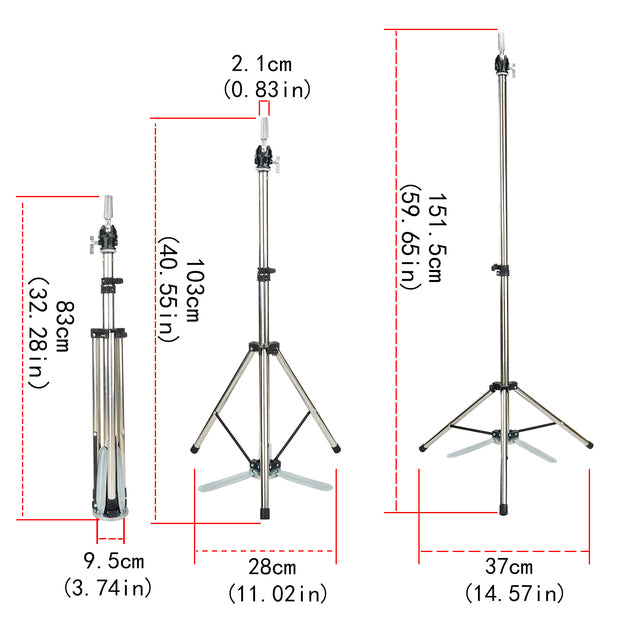 21/22/23 inch Pruik Hoofd Mannequin - Canvas Blok, Statief