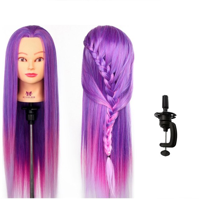 Mannequin Hoofd, Synthetisch Haar, Driepoot Statief