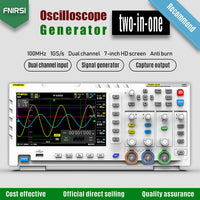 Draagbare Oscilloscoop, 2-kanaals ingang, 1GSa/s bemonsteringssnelheid