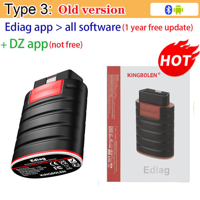 OBD2 Scanner Bluetooth, Volledige Systeemdiagnose, ECU Codering