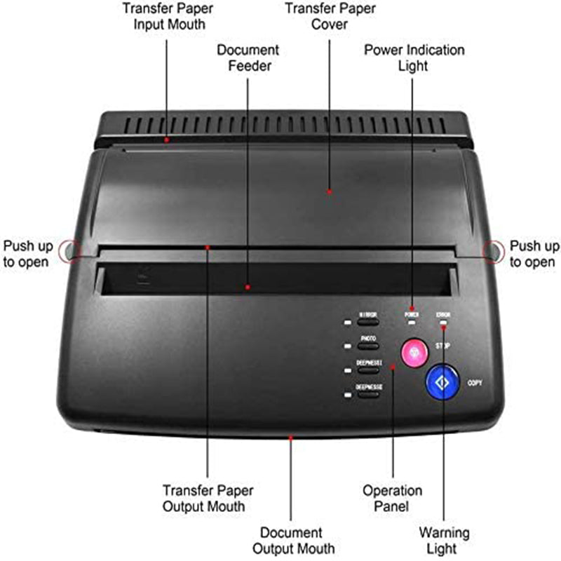 Tattoo Transfer Machine, Thermische Print, Gemakkelijk Kopiëren