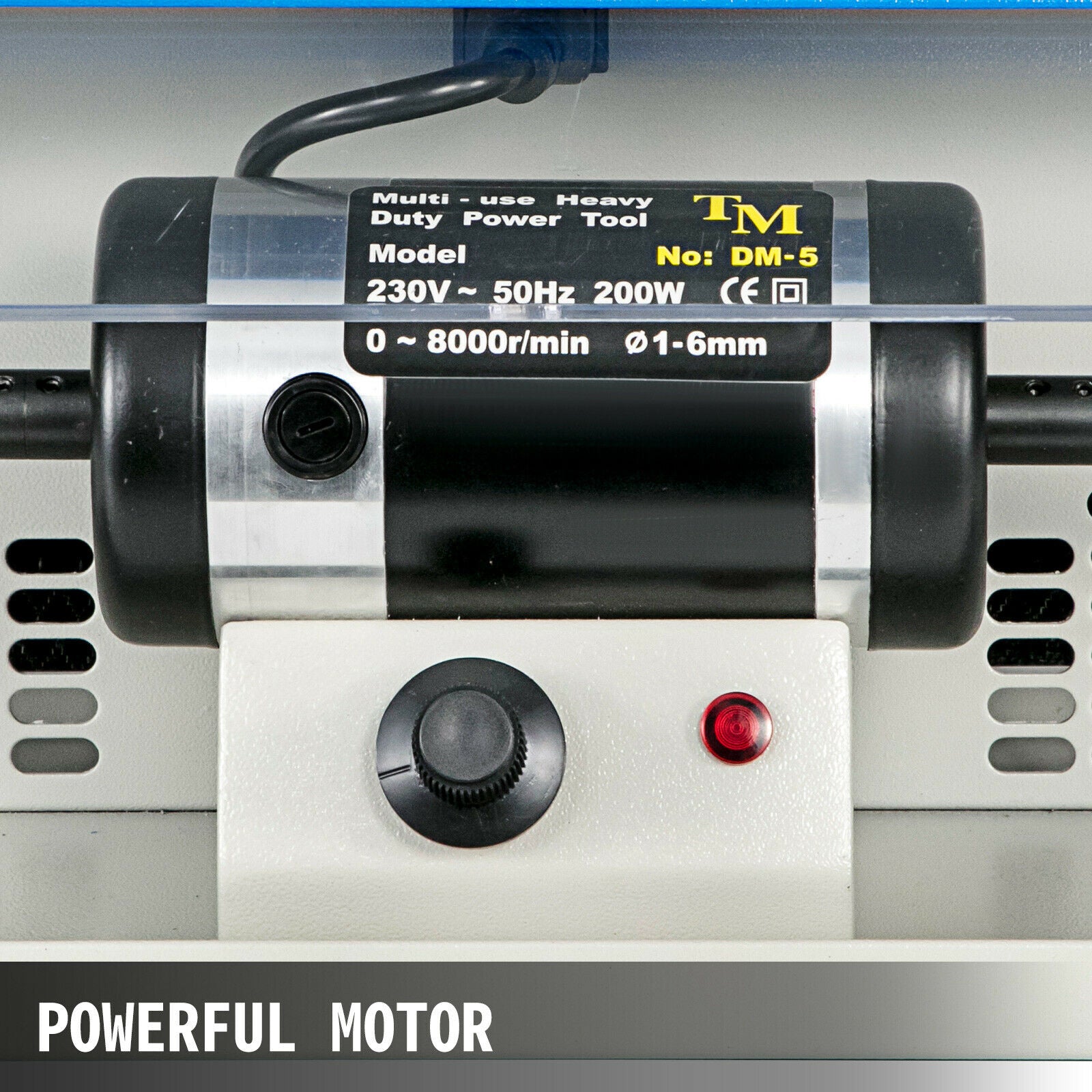 Sieradenpolijstmachine - 200 W motor, snelheidsschakelaar, verlichting