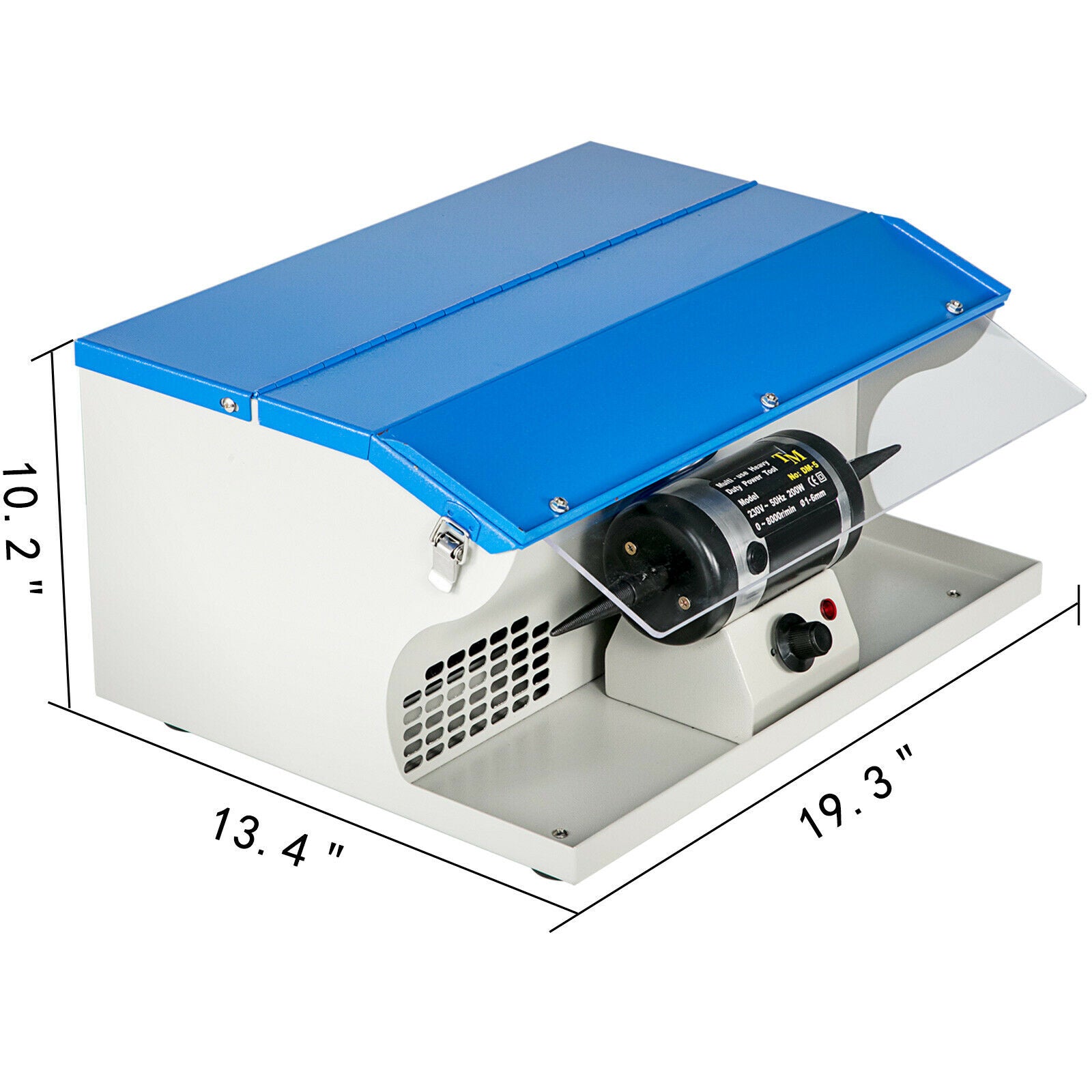 Sieradenpolijstmachine - 200 W motor, snelheidsschakelaar, verlichting