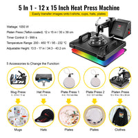 Hittepersmachine, 360° Zwenkarm, Nauwkeurige Temperatuurregeling