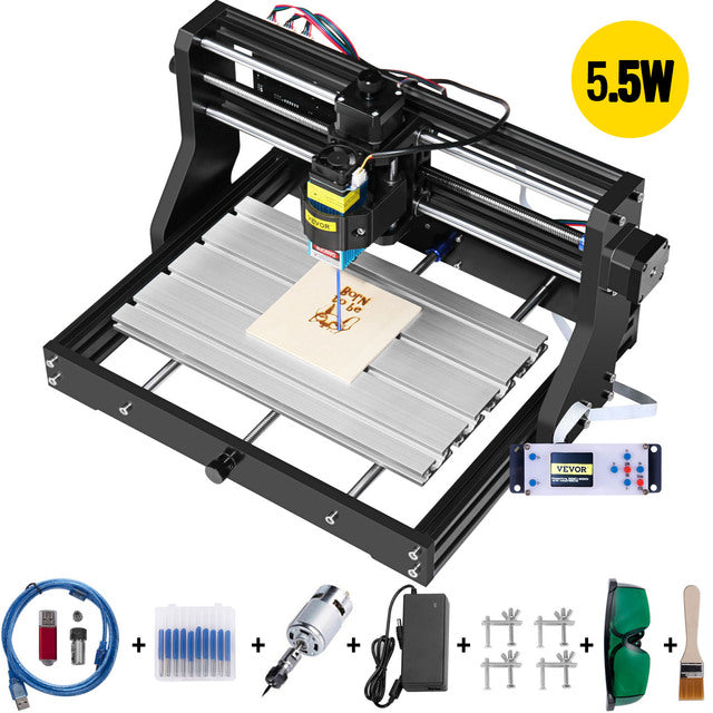 CNC Router Graveermachine, Laser Module, USB-poort