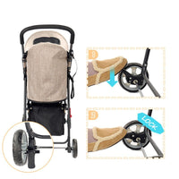 Honden & Katten Buggy, Incl. Opbergmandje, Waterdichte Coating